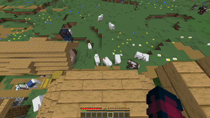 A player using the fall damage spreader